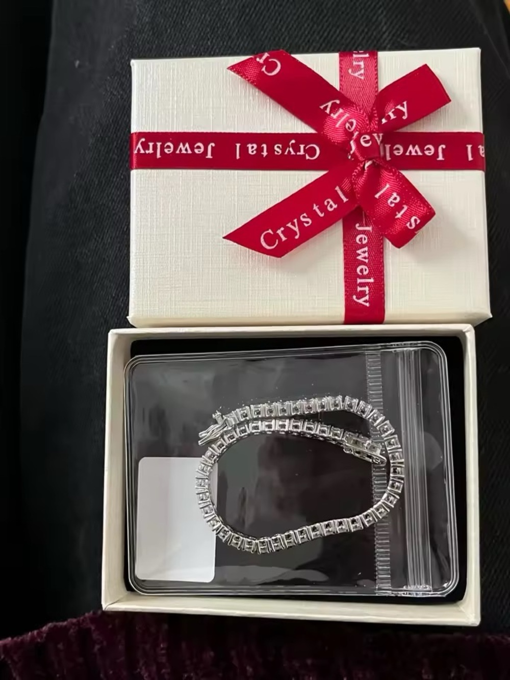 Silver Moissanite Tennis Bracelet